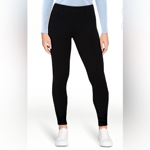 No Boundaries Pants - No Boundaries Black Pull On Moto Skinny Pants